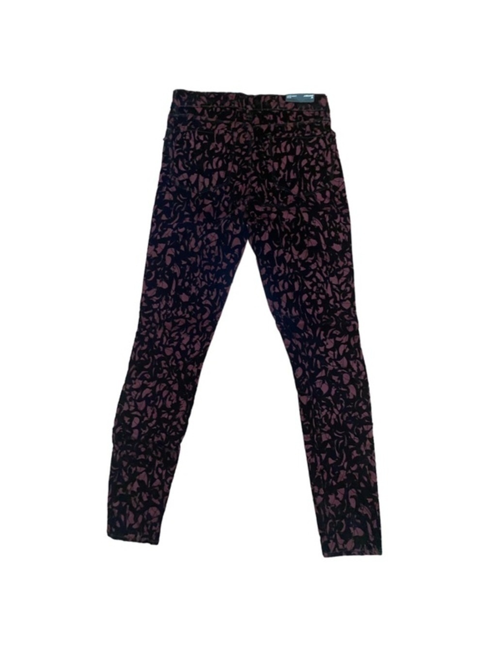 28 J Brand Mulberry Brocade Mid Rise Super Skinny Jeans - Picture 10 of 15